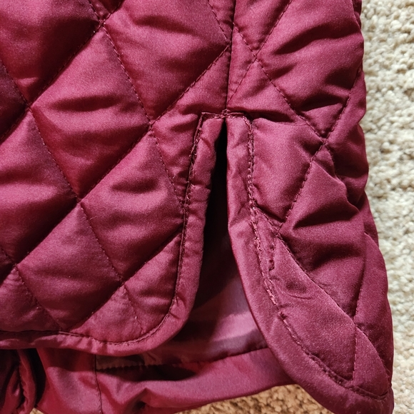 VTG Y2K The TOG Shop quilted jacket Size M Petite Color burgandy - Picture 9 of 13